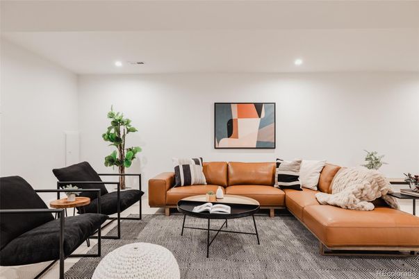 Interior, Living room, Recessed Lighting