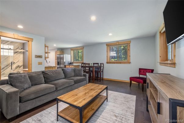Dining room, Interior, Kitchen, Living room, Recessed Lighting