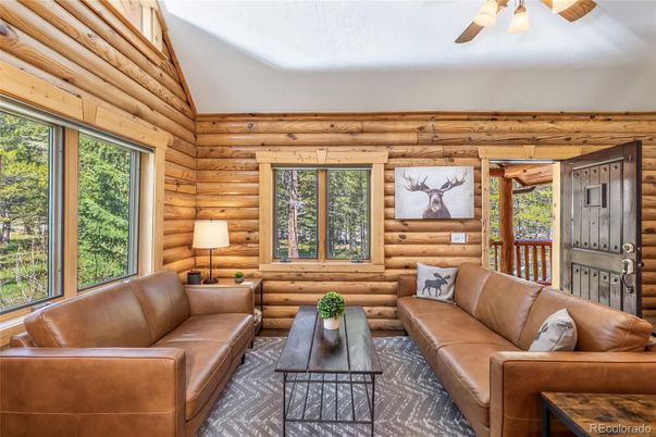 Interior, Living room, Wooden Walls
