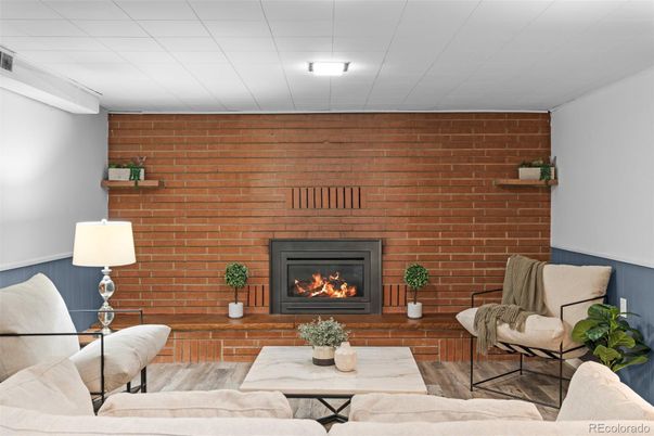Fireplace, Interior, Living room, Stone Walls