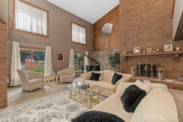 Fireplace, Interior, Living room, Piano, Stone Walls