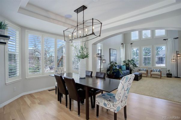 Chandelier, Dining room, Interior, Living room, Pendant Lights, Wood Texture Flooring