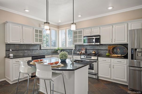 Interior, Kitchen, Pendant Lights, Recessed Lighting, Stainless Steel Appliances