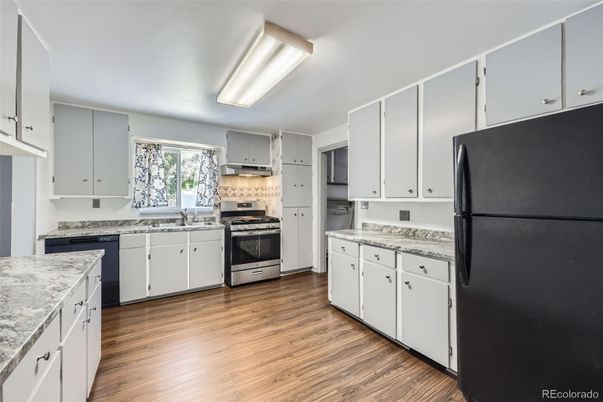 Interior, Kitchen, Wood Texture Flooring