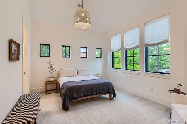 Bedroom, Interior, Pendant Lights