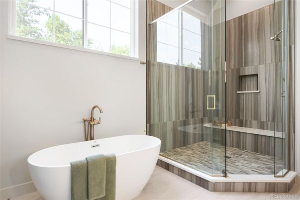 Bathroom, Free Standing Baths, Glass Shower, Interior