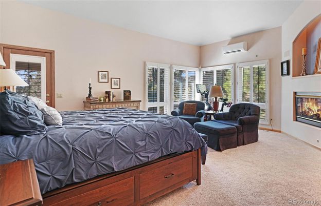 Bedroom, Fireplace, Interior