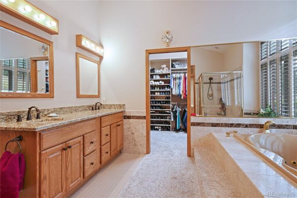 Bathroom, Dual Sink Vanities, Glass Shower, Interior, Walk-in Closets