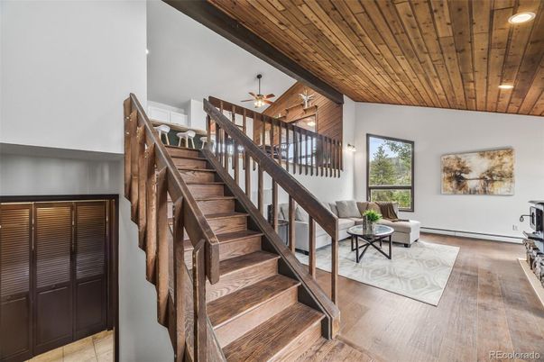 Interior, Living room, Recessed Lighting, Wooden Ceilings, Wood Texture Flooring