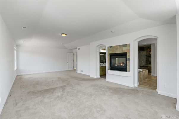 Empty room, Fireplace, Interior