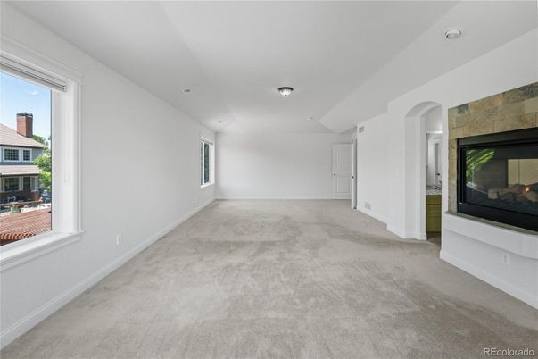 Empty room, Fireplace, Interior