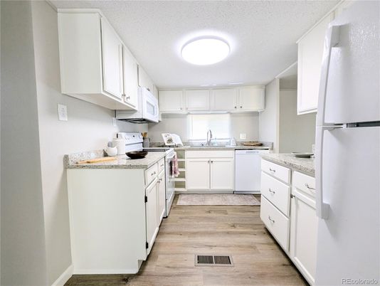 Interior, Kitchen, Wood Texture Flooring