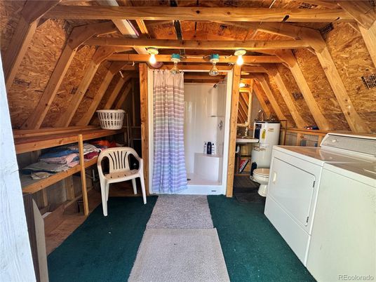 Interior, Washer, Wooden Beams, Wooden Ceilings