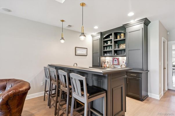 Interior, Pendant Lights, Recessed Lighting, Wood Texture Flooring
