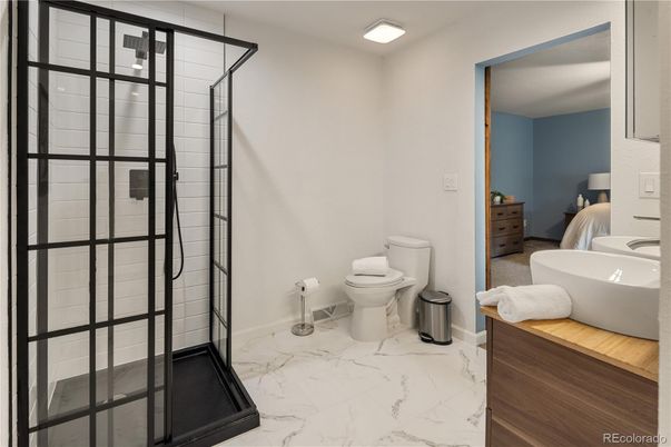 Bathroom, Bedroom, Glass Shower, Interior, Marble