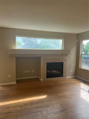 Empty room, Fireplace, Interior, Wood Texture Flooring