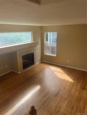 Empty room, Fireplace, Interior, Wood Texture Flooring