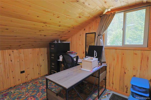 Home Office, Interior, Wooden Ceilings, Wooden Walls
