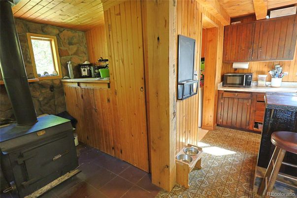 Interior, Kitchen, Wooden Ceilings, Wooden Walls