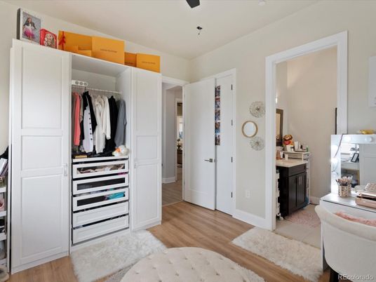 Interior, Walk-in Closets, Wood Texture Flooring