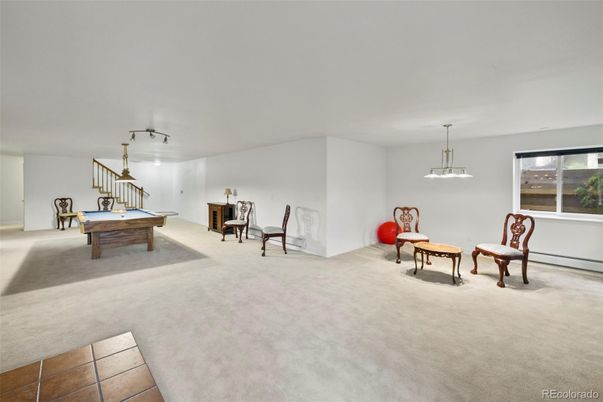 Billiard Table, Game Room, Interior, Pendant Lights