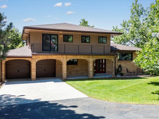 Attached, Exterior, Facade, Brick Facade, Modern