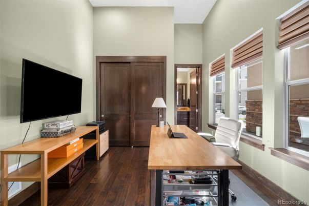Home Office, Interior, Wood Texture Flooring