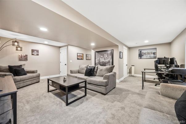 Home Office, Interior, Living room, Recessed Lighting