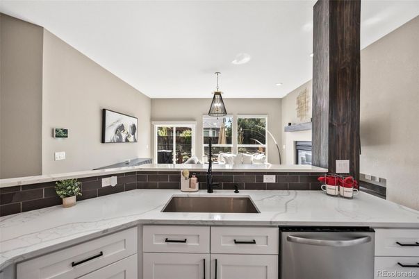 Interior, Kitchen, Pendant Lights, Recessed Lighting