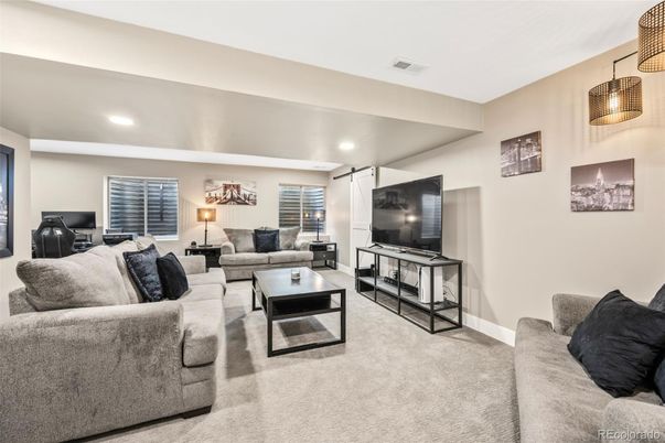 Interior, Living room, Recessed Lighting