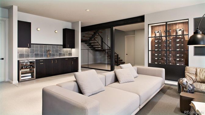 Interior, Living room, Recessed Lighting
