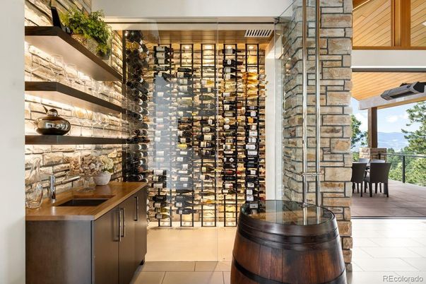 Interior, Stone Walls, Wine Storage