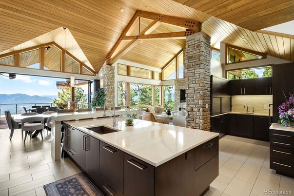 Dining room, Interior, Kitchen, Wooden Ceilings