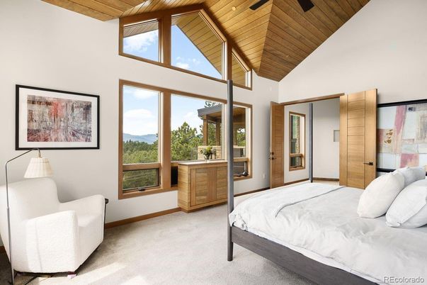 Bedroom, Interior, Wooden Ceilings