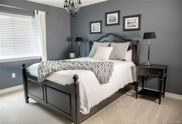 Bedroom, Chandelier, Interior