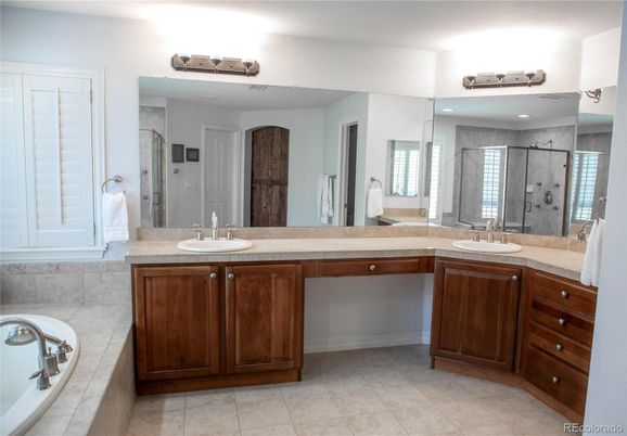 Bathroom, Dual Sink Vanities, Glass Shower, Interior