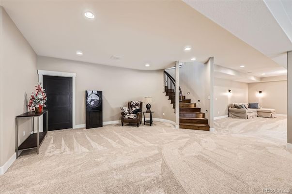 Interior, Living room, Recessed Lighting