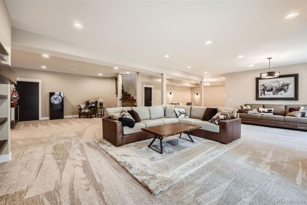 Interior, Living room, Recessed Lighting