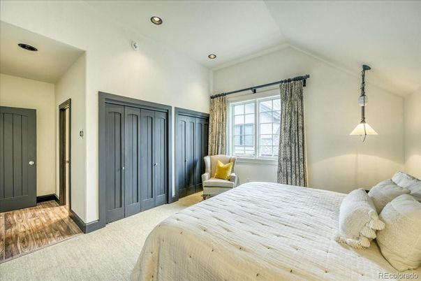 Bedroom, Interior, Pendant Lights, Recessed Lighting