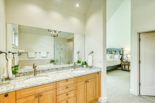 Bathroom, Bedroom, Dual Sink Vanities, Glass Shower, Interior