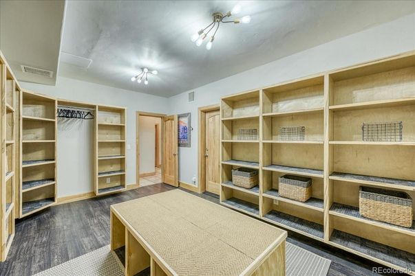 Interior, Walk-in Closets, Wood Texture Flooring