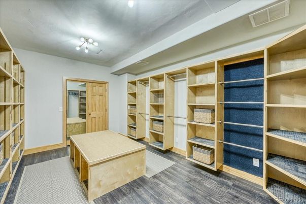 Interior, Walk-in Closets, Wood Texture Flooring