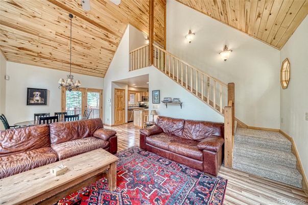 Chandelier, Dining room, Interior, Living room, Pendant Lights, Wooden Ceilings, Wood Texture Flooring