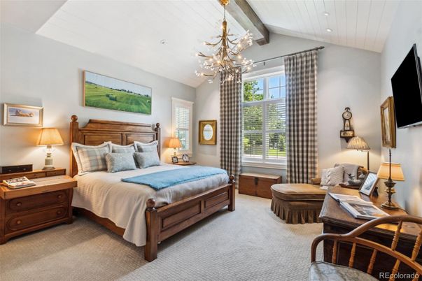 Bedroom, Chandelier, Interior, Recessed Lighting