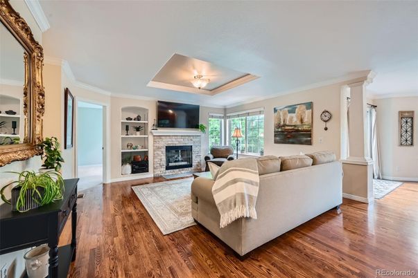 Fireplace, Interior, Living room, Wood Texture Flooring
