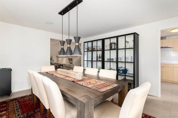 Dining room, Interior, Pendant Lights