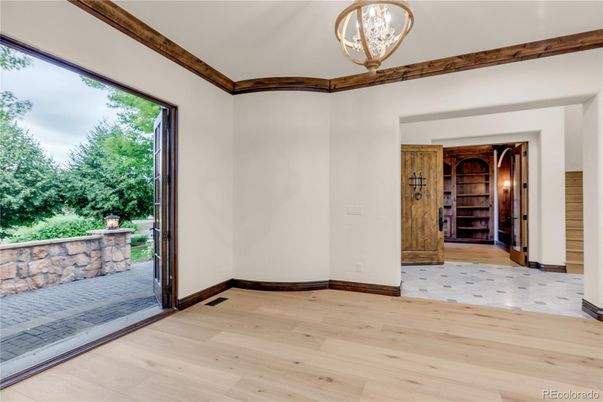 Empty room, Fireplace, Interior, Wood Texture Flooring