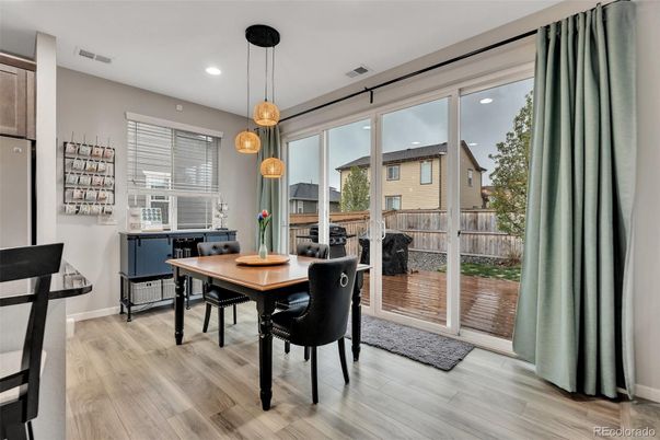 Home Office, Interior, Pendant Lights, Recessed Lighting, Wood Texture Flooring