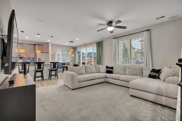 Dining room, Interior, Kitchen, Living room, Pendant Lights, Recessed Lighting