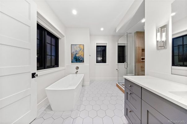 Bathroom, Free Standing Baths, Interior, Recessed Lighting